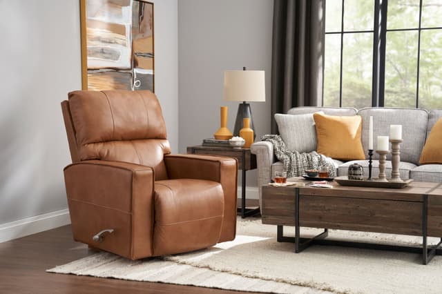 Front view of a living room with a La-Z-Boy recliner Front view of a living room with a La-Z-Boy recliner
